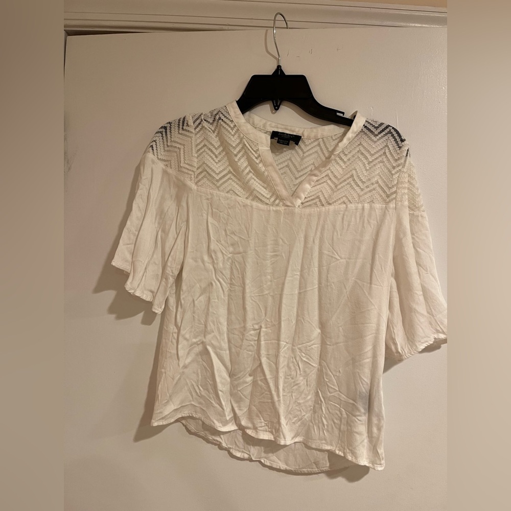 Belldini white silk top